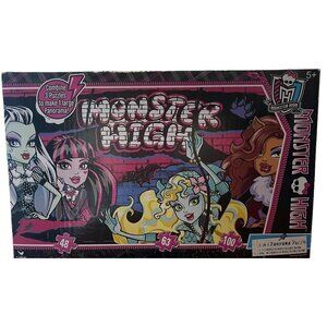 Monster High 3 in 1 Panoramic jigsaw puzzle NO MISSING PIECES